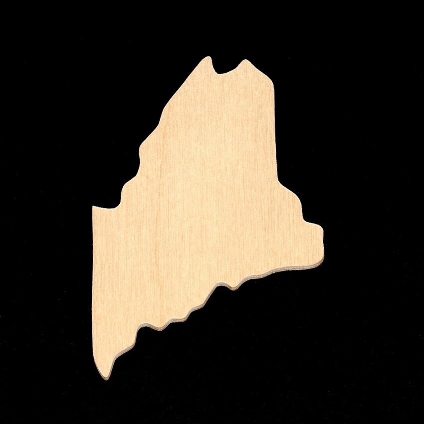 Maine Cutout - Hand Cut Plywood